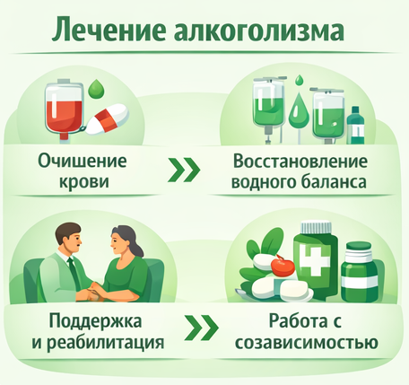 лечение алкоголизма в Симферополе этапы